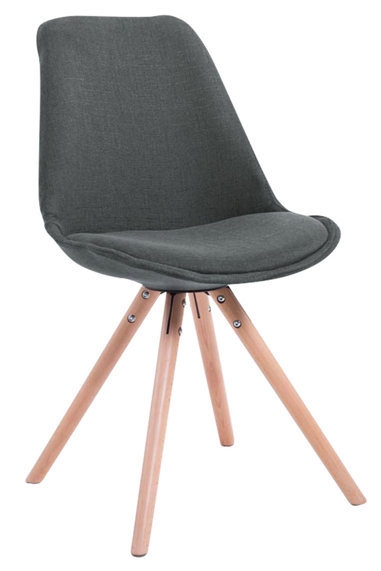 Set med 4 stolar för besökare Toulouse Fabric Round