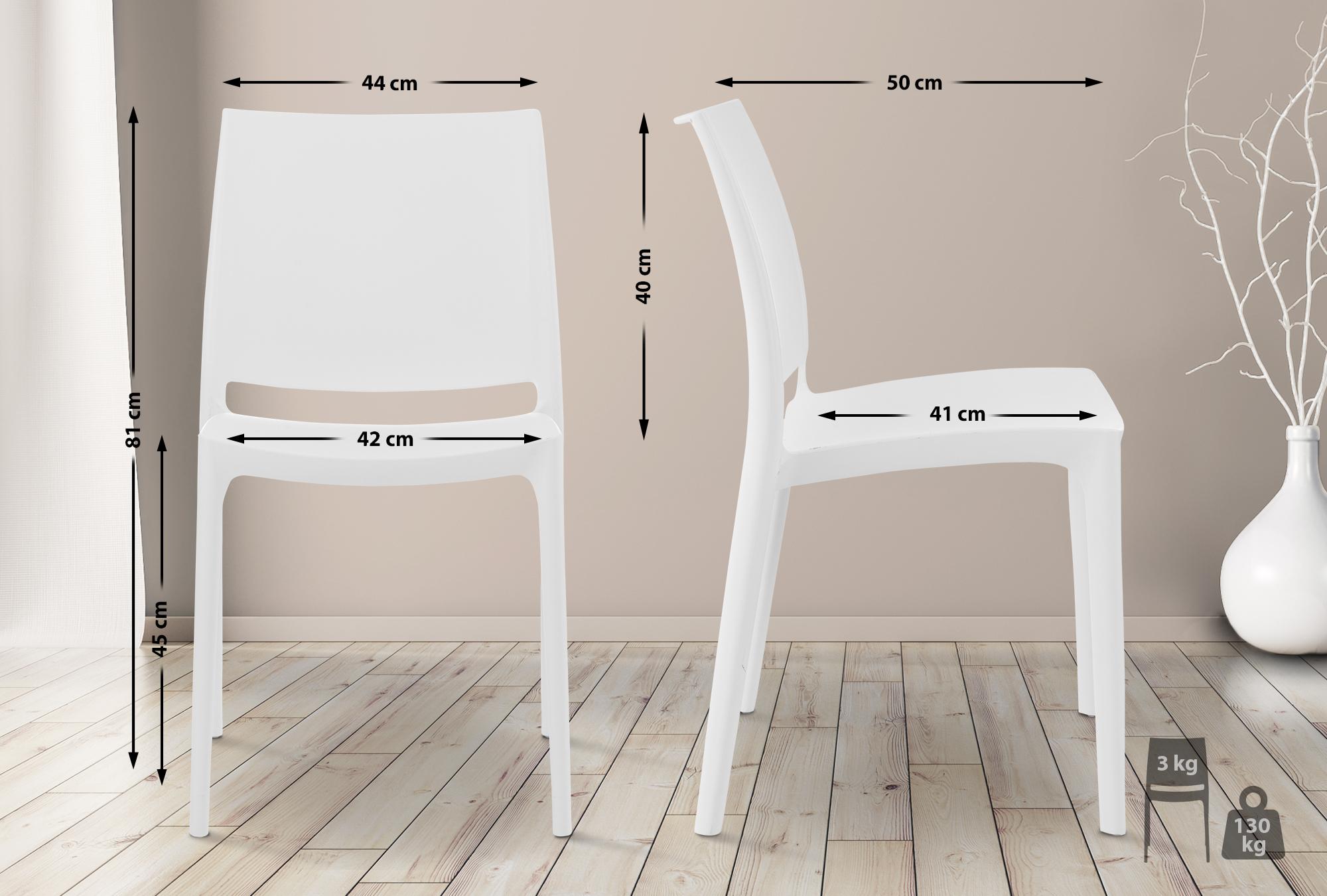 Stapelbar Plaststol MAYA