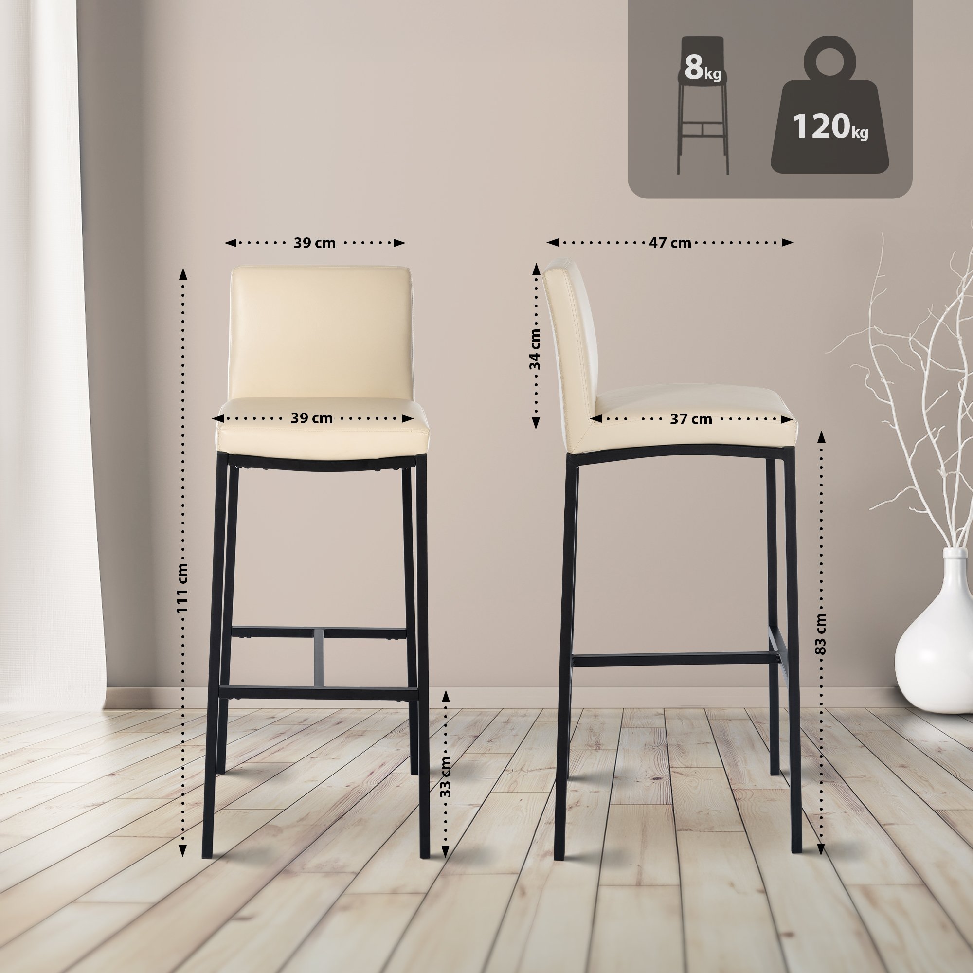 2-pack barstolar Freeport