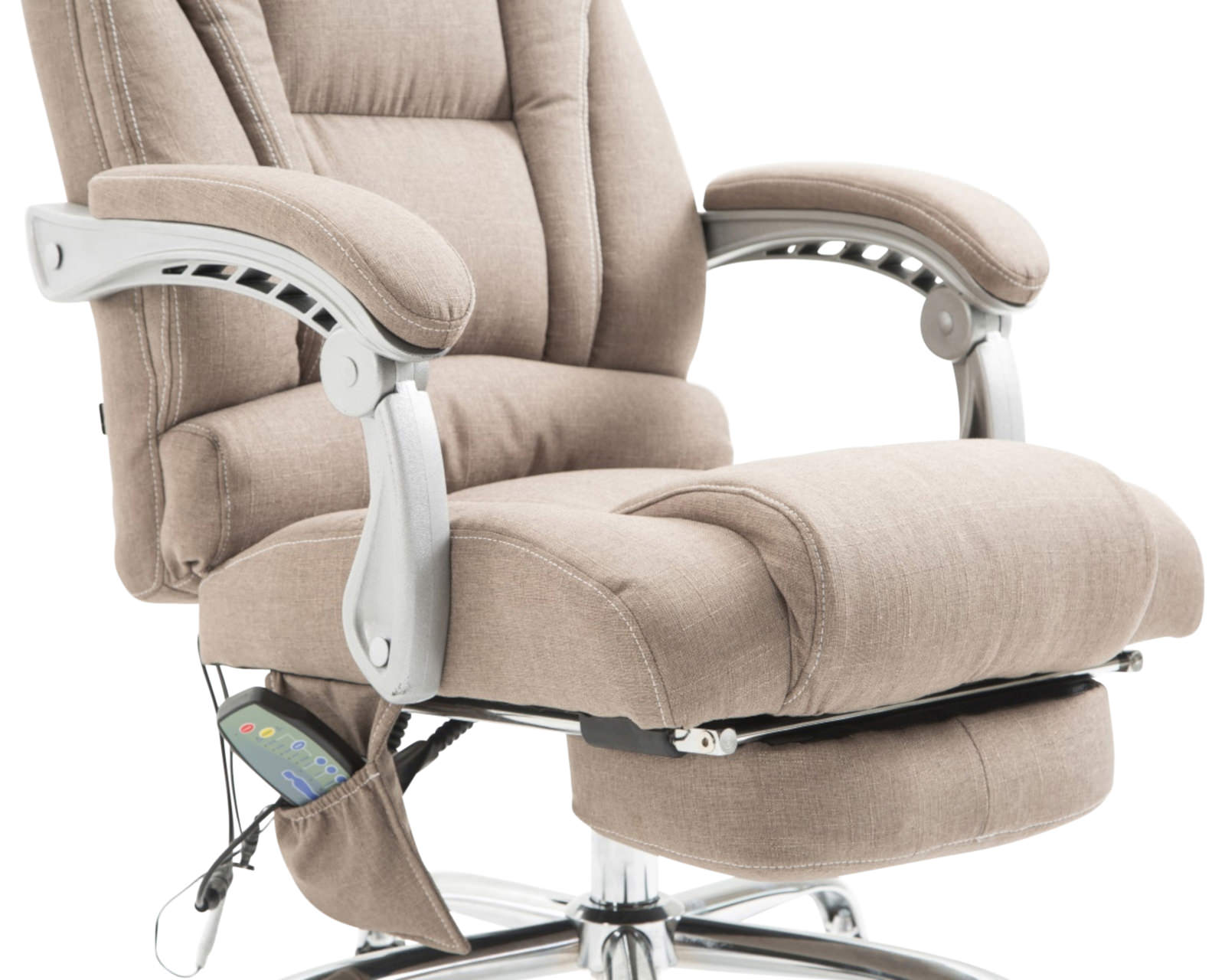 Kontorsstol Pacific Tyg med Massagefunktion