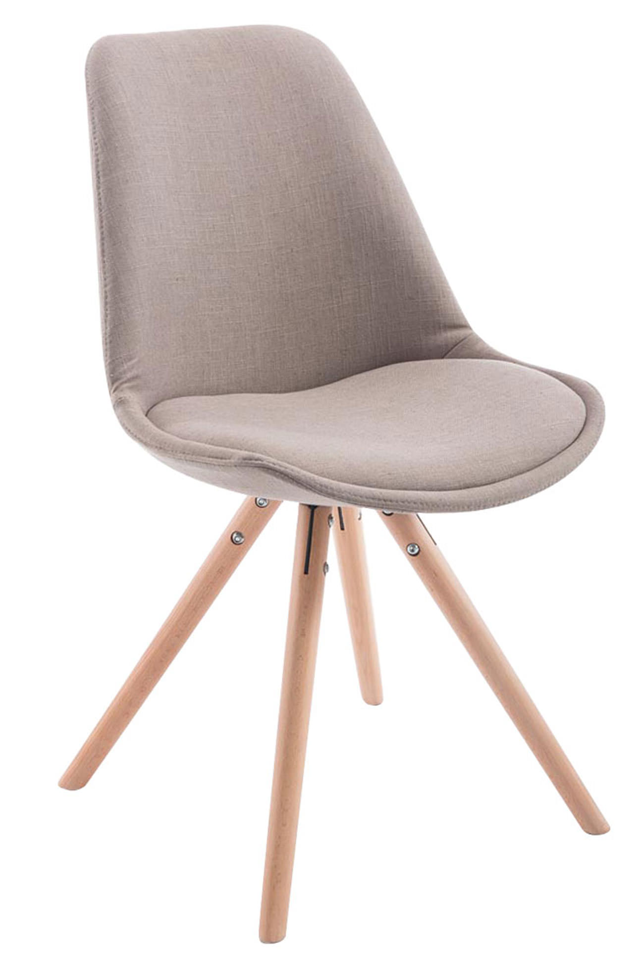 Set med 4 stolar för besökare Toulouse Fabric Round
