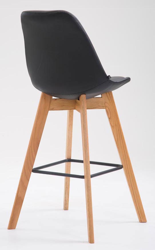 Set med 2 barstolar Metz läderimitation