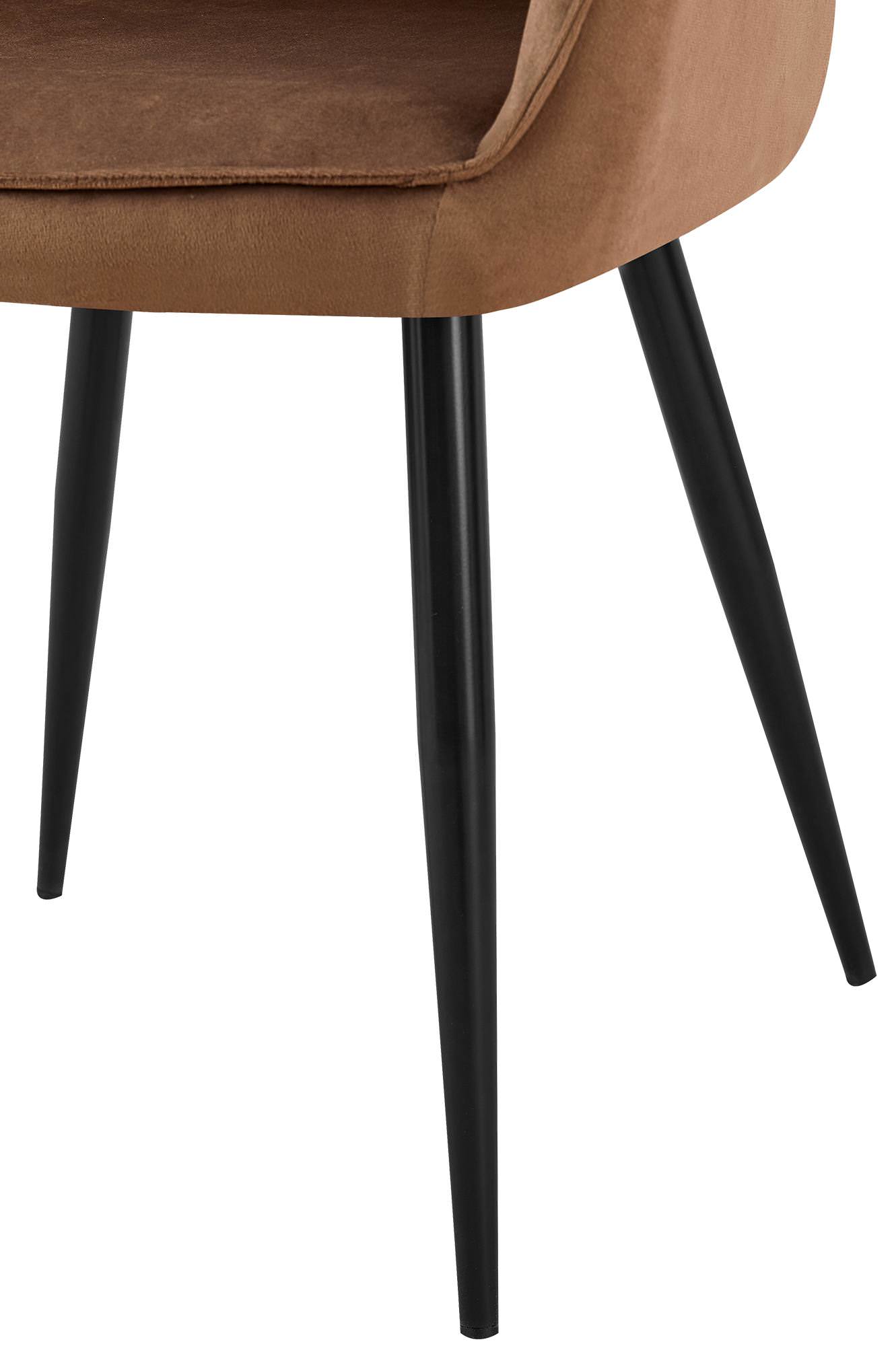Set med 2 matstolar Boise sammet