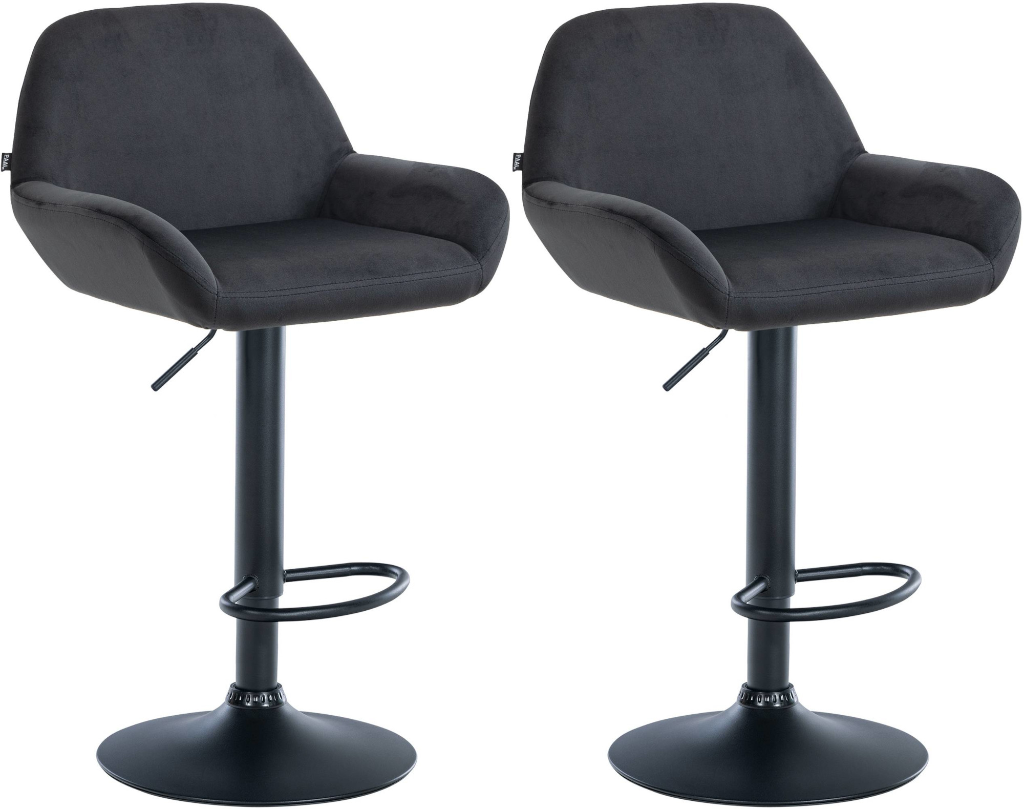 Set med 2 stycken Braga Sammet Barstolar