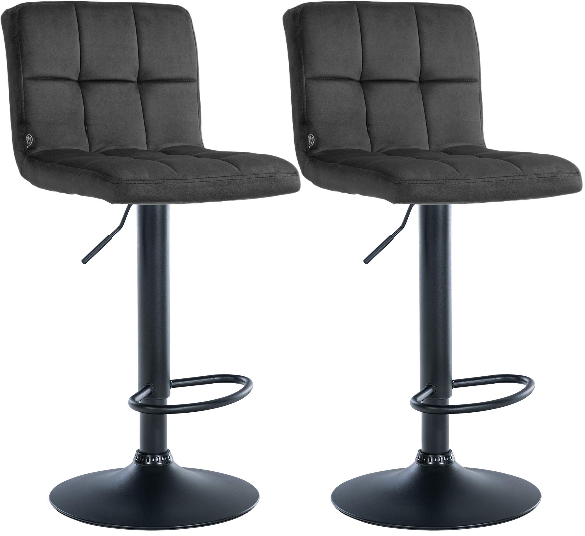 2-pack barstolar Peru sammet