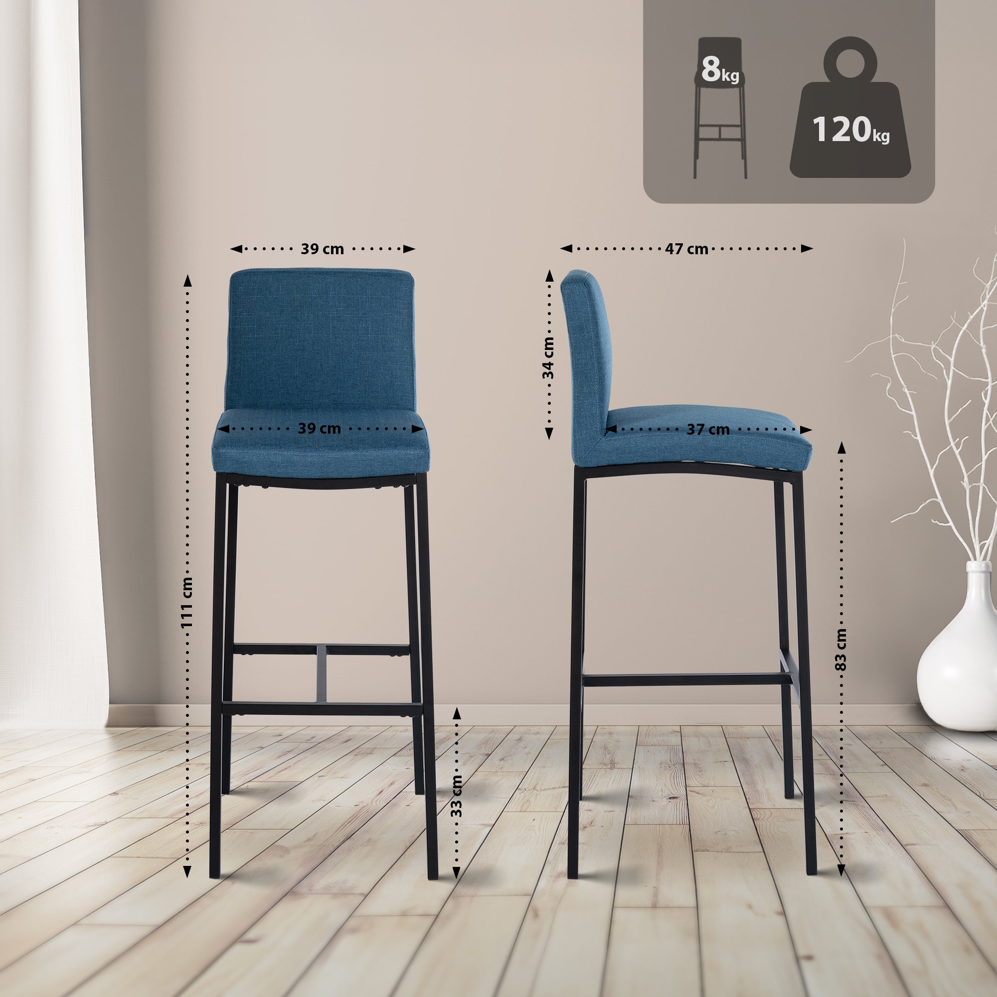 2-pack barstolar Freeport