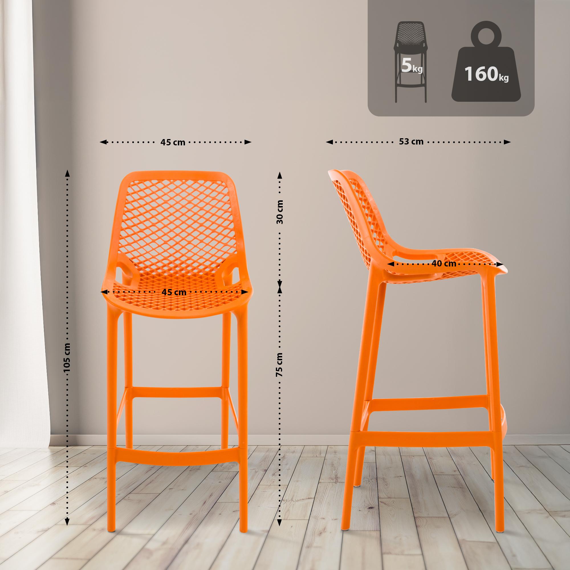 Set med 2 st utomhusbarstolar Air