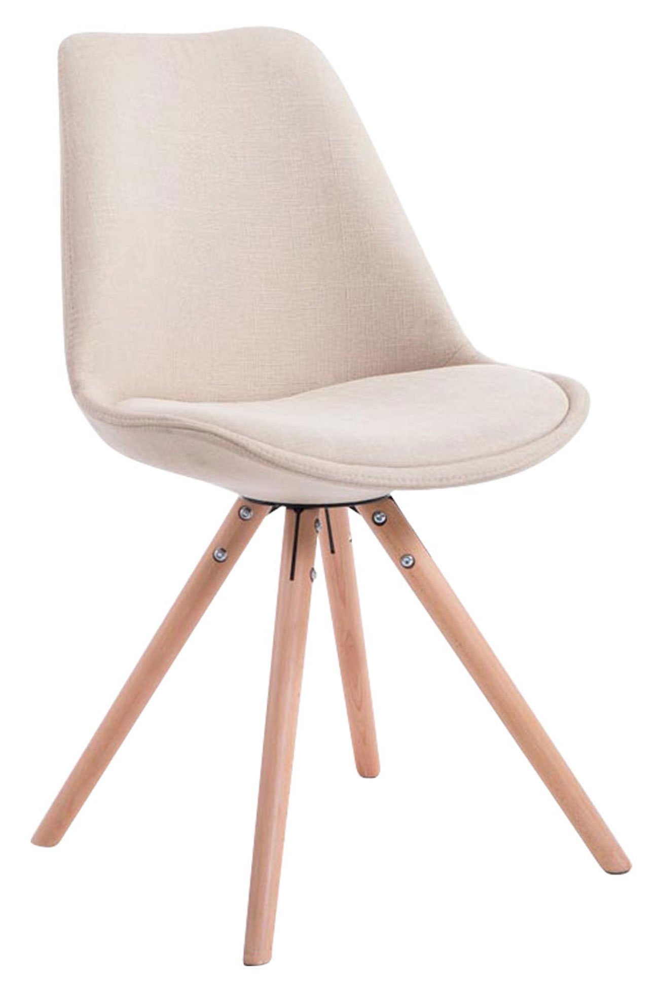 Set med 4 stolar för besökare Toulouse Fabric Round