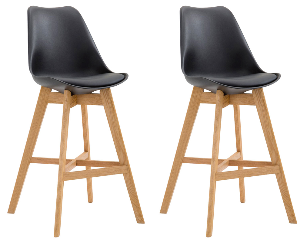 Set med 2 barstolar Cannes plast