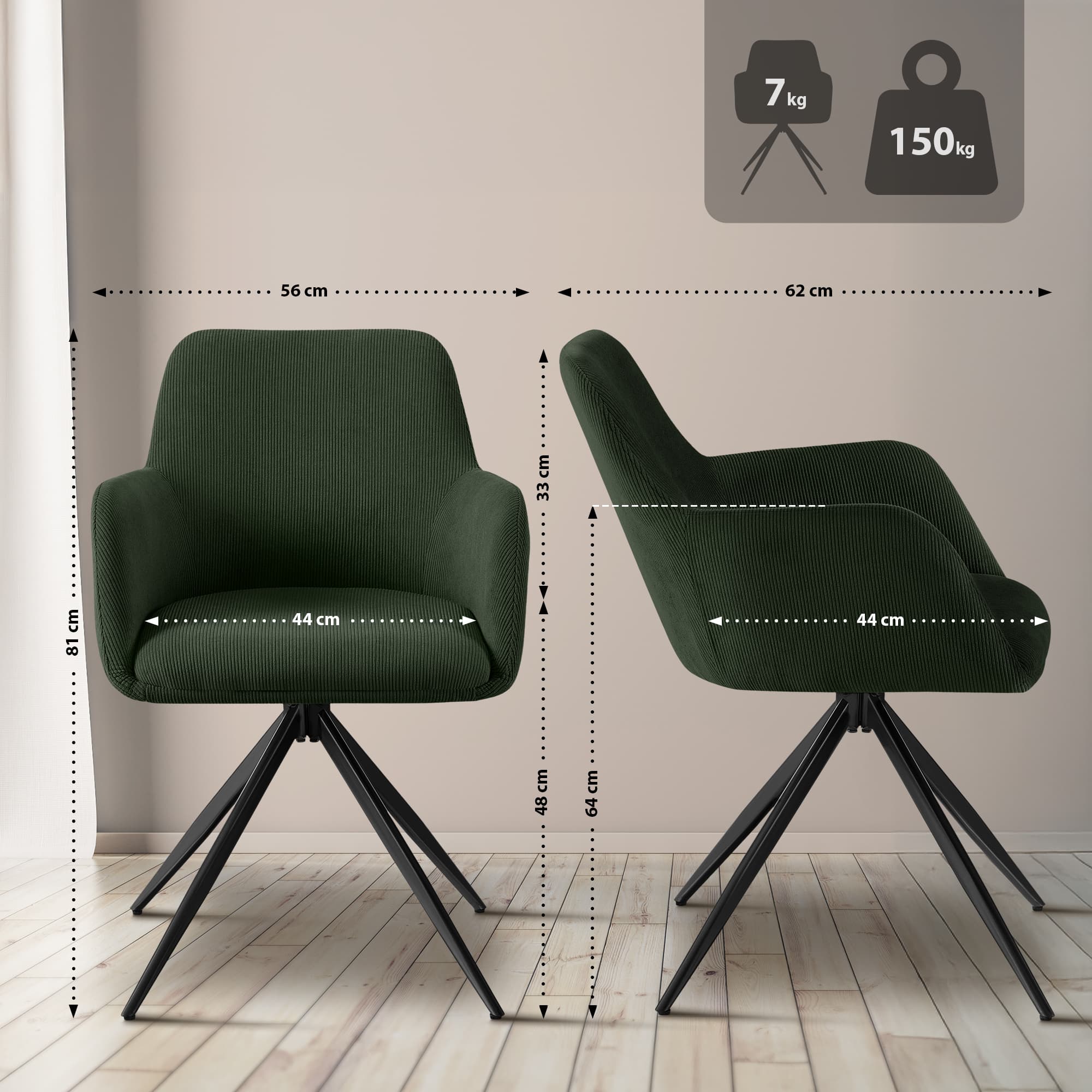 Olema Cord matstol