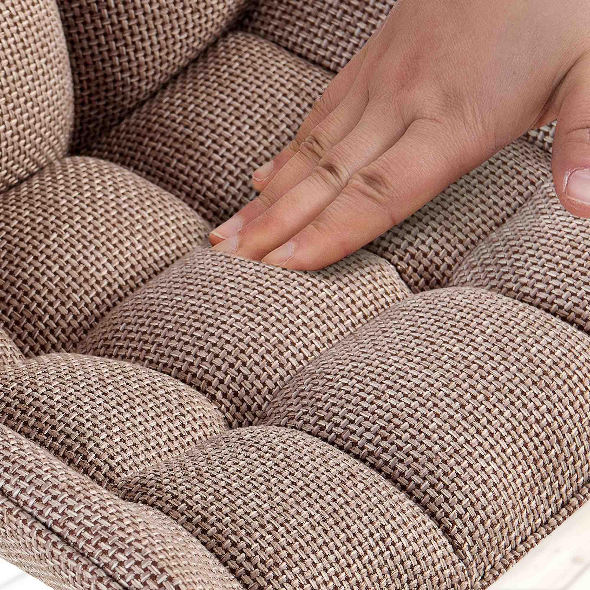 Uppsättning av 4 matstolar Saranda Fabric