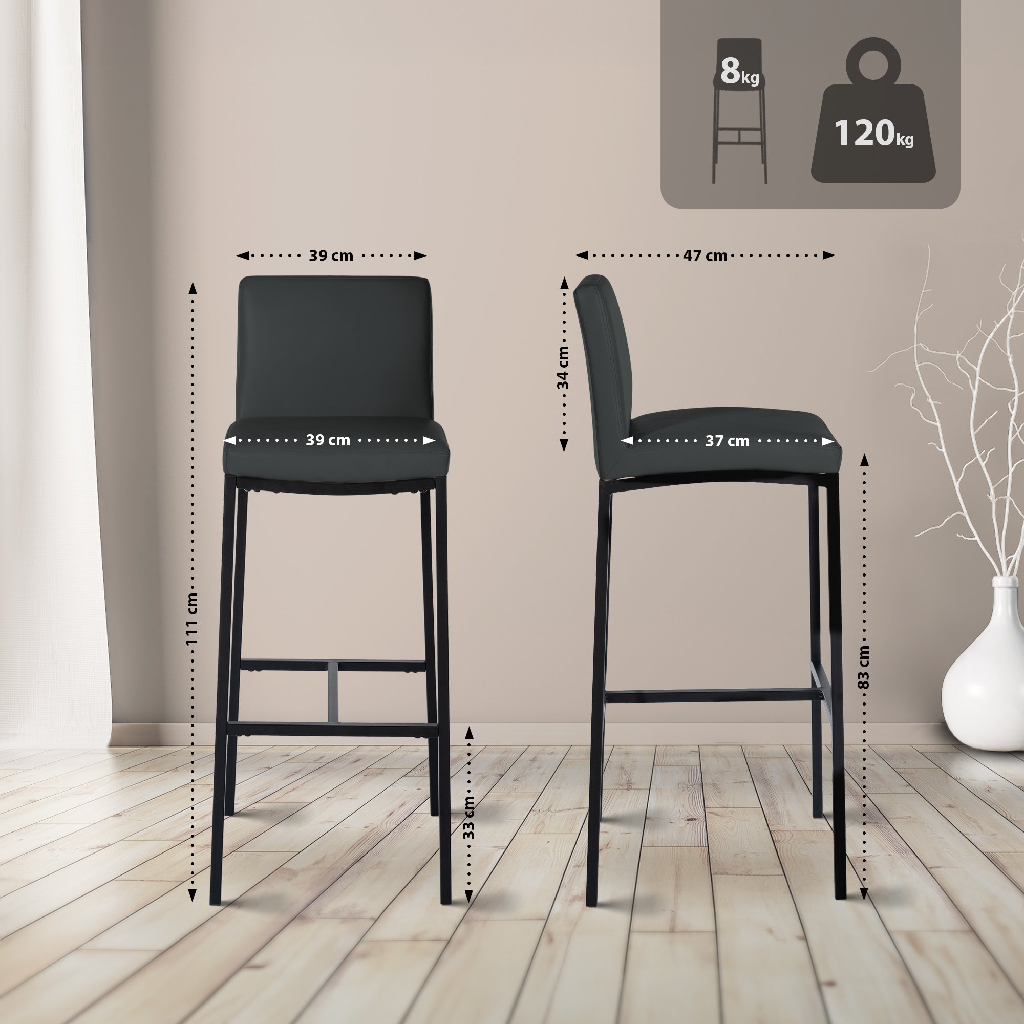 2-pack barstolar Freeport