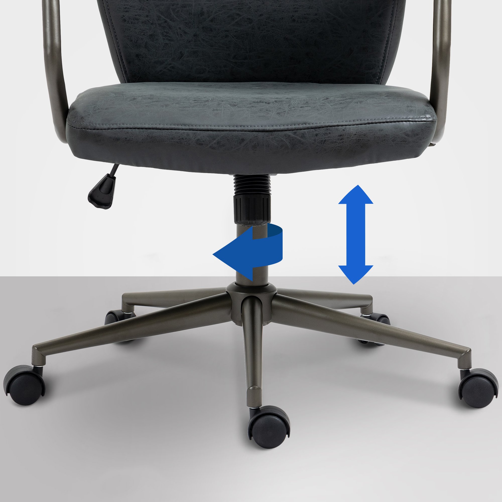 Kontorsstol Pocatello Industrial Loft antik stil