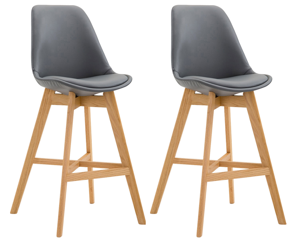 Set med 2 barstolar Cannes Imitation Leather