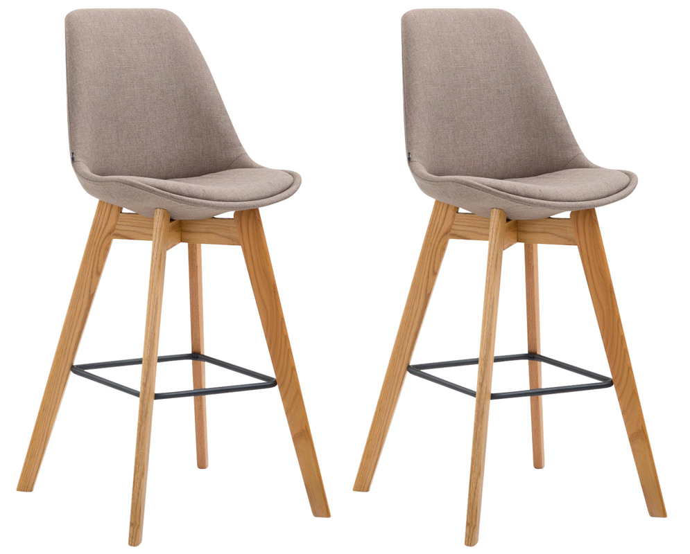 Set med 2 barstolar Metz Fabric