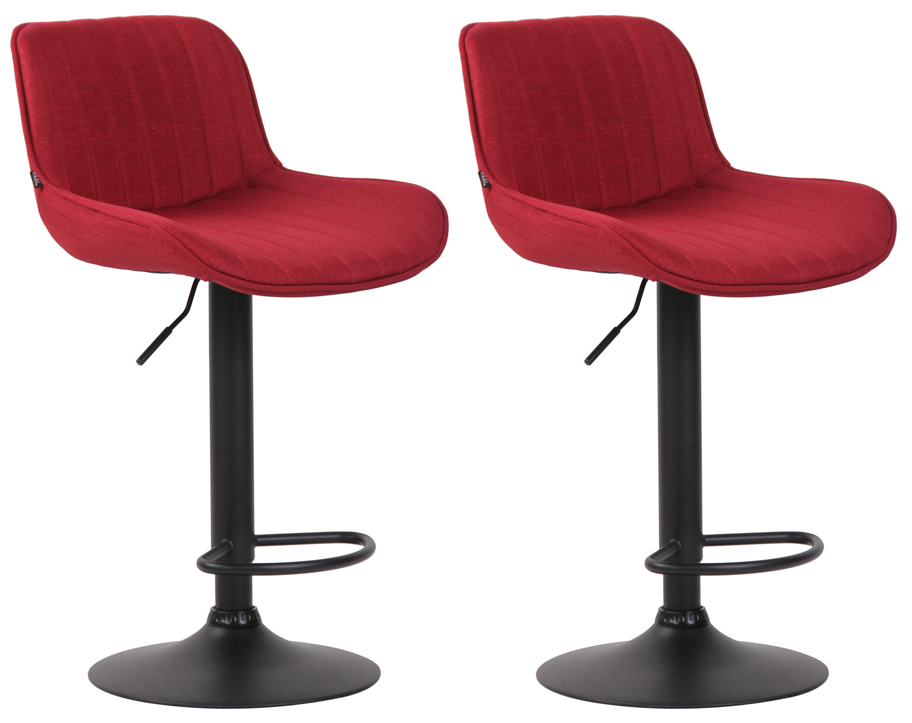 Set med 2 barstolar Lentini Fabric