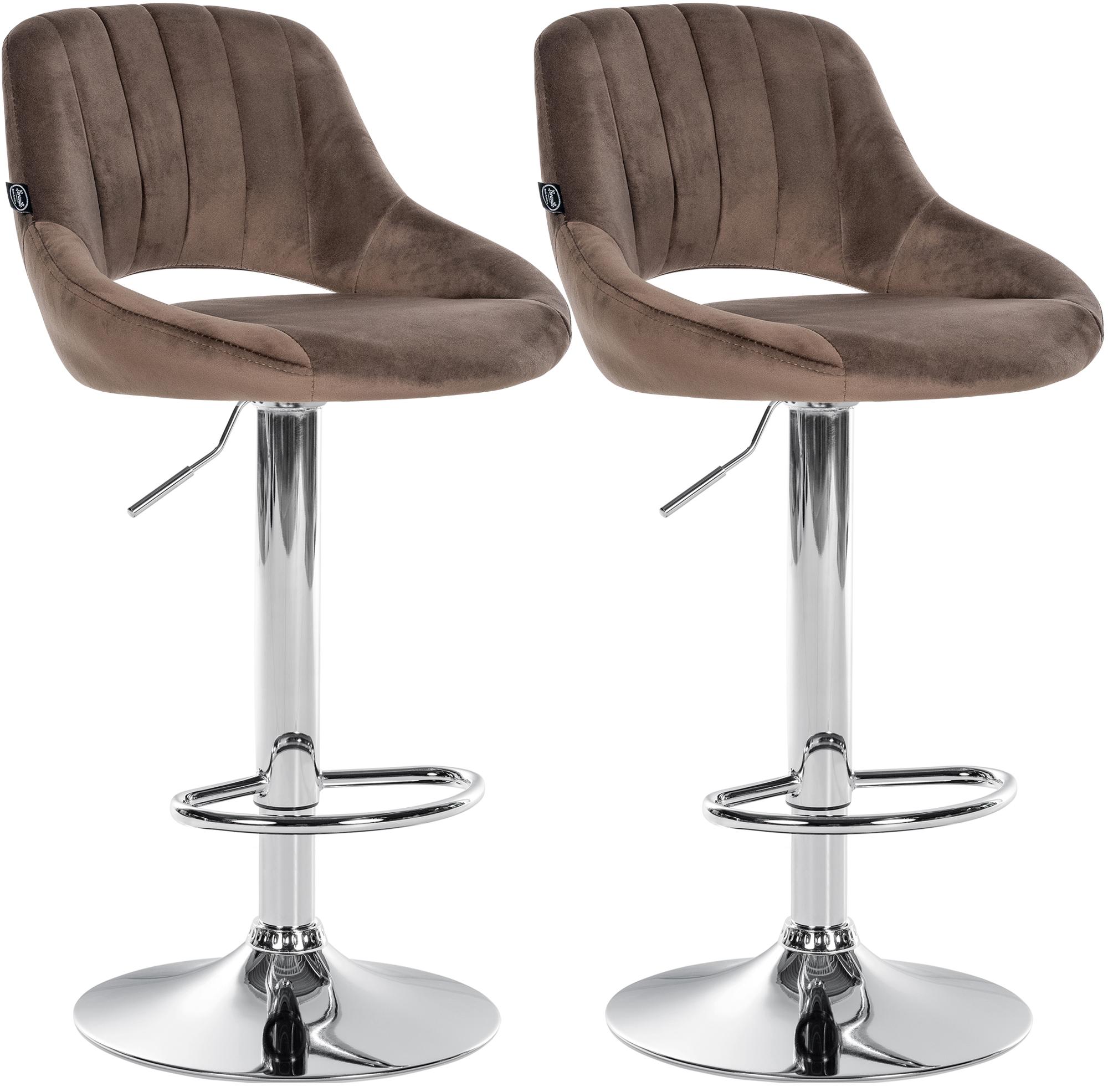 2-pack barstolar Milet i sammet