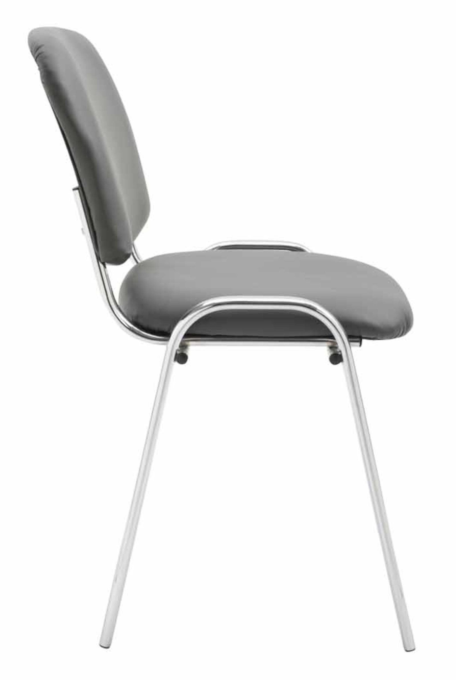 Set med 4 stolar Ken Chrome Imitation Leather