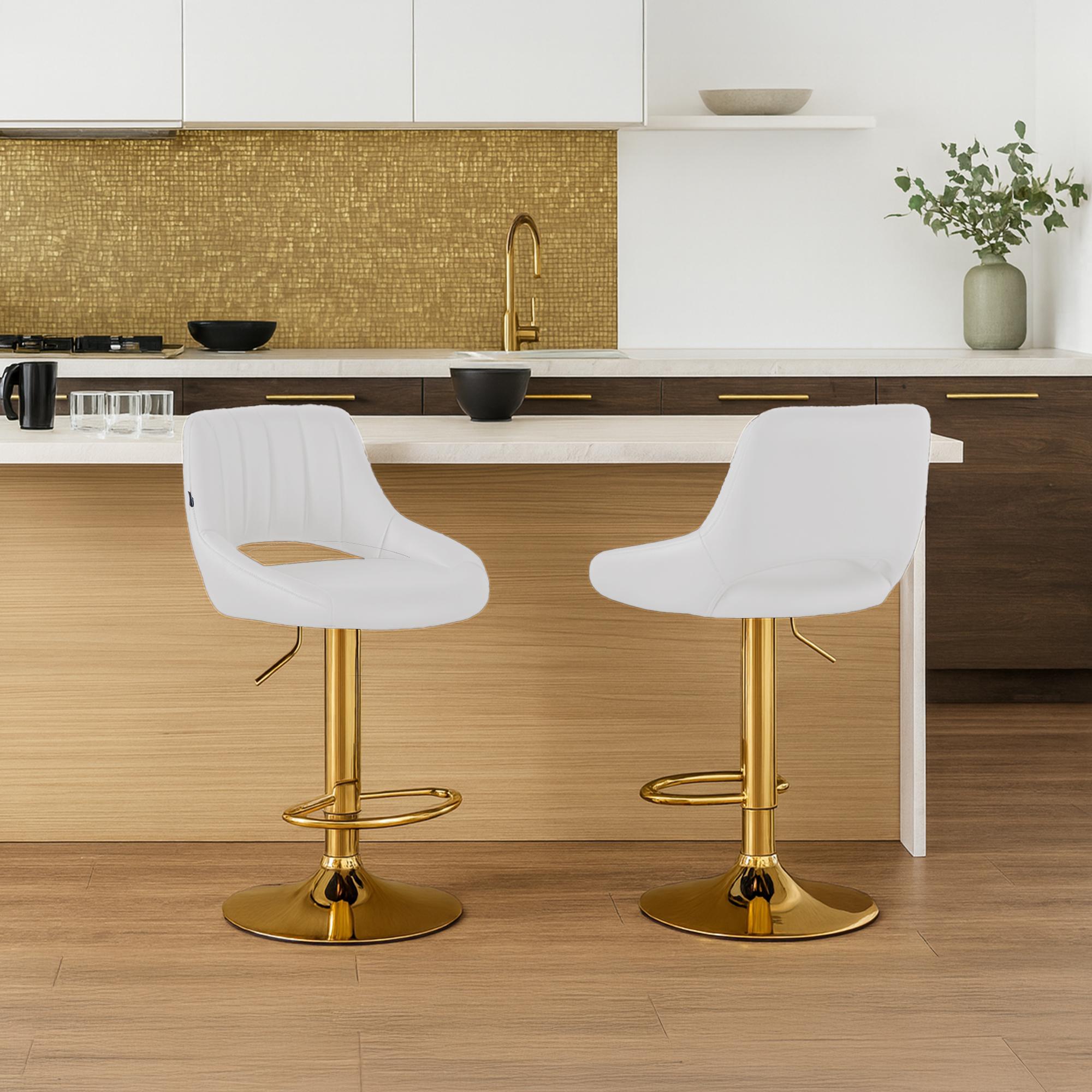 2-pack barstolar Milet i konstlader