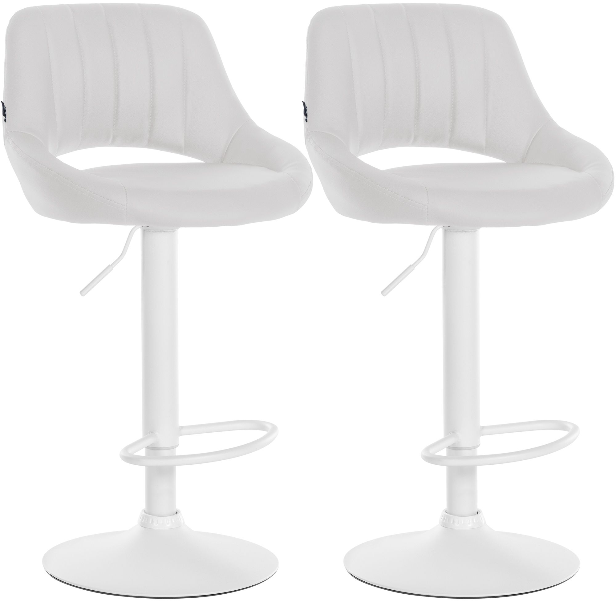 2-pack barstolar Milet i konstlader