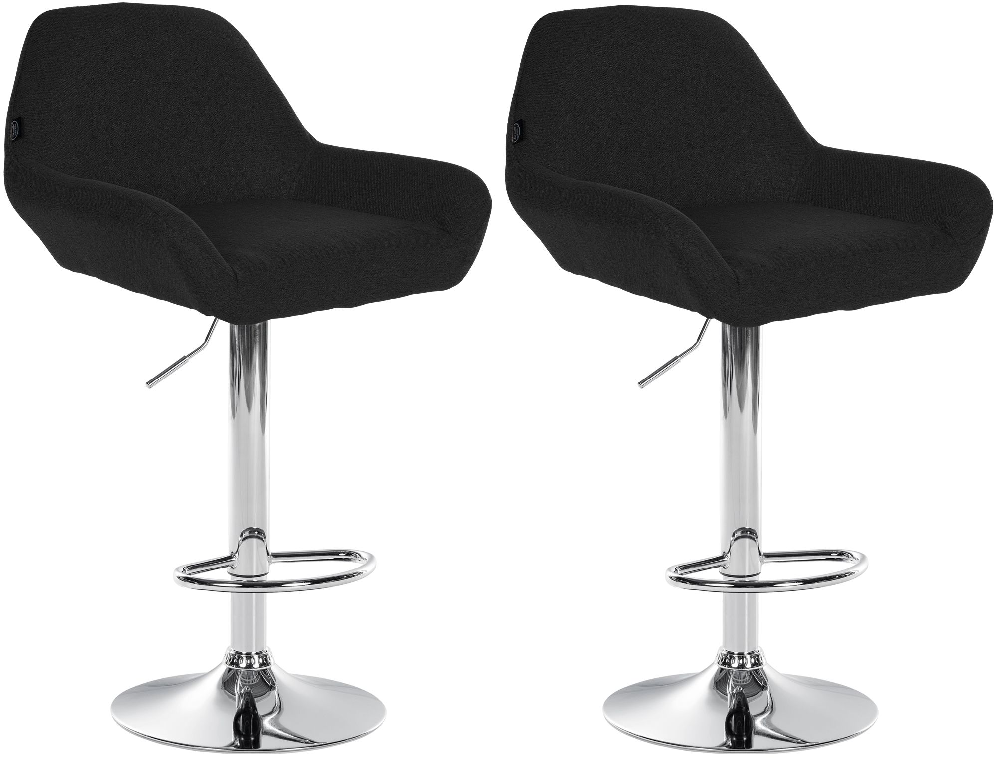 2-pack barstolar Braga tyg
