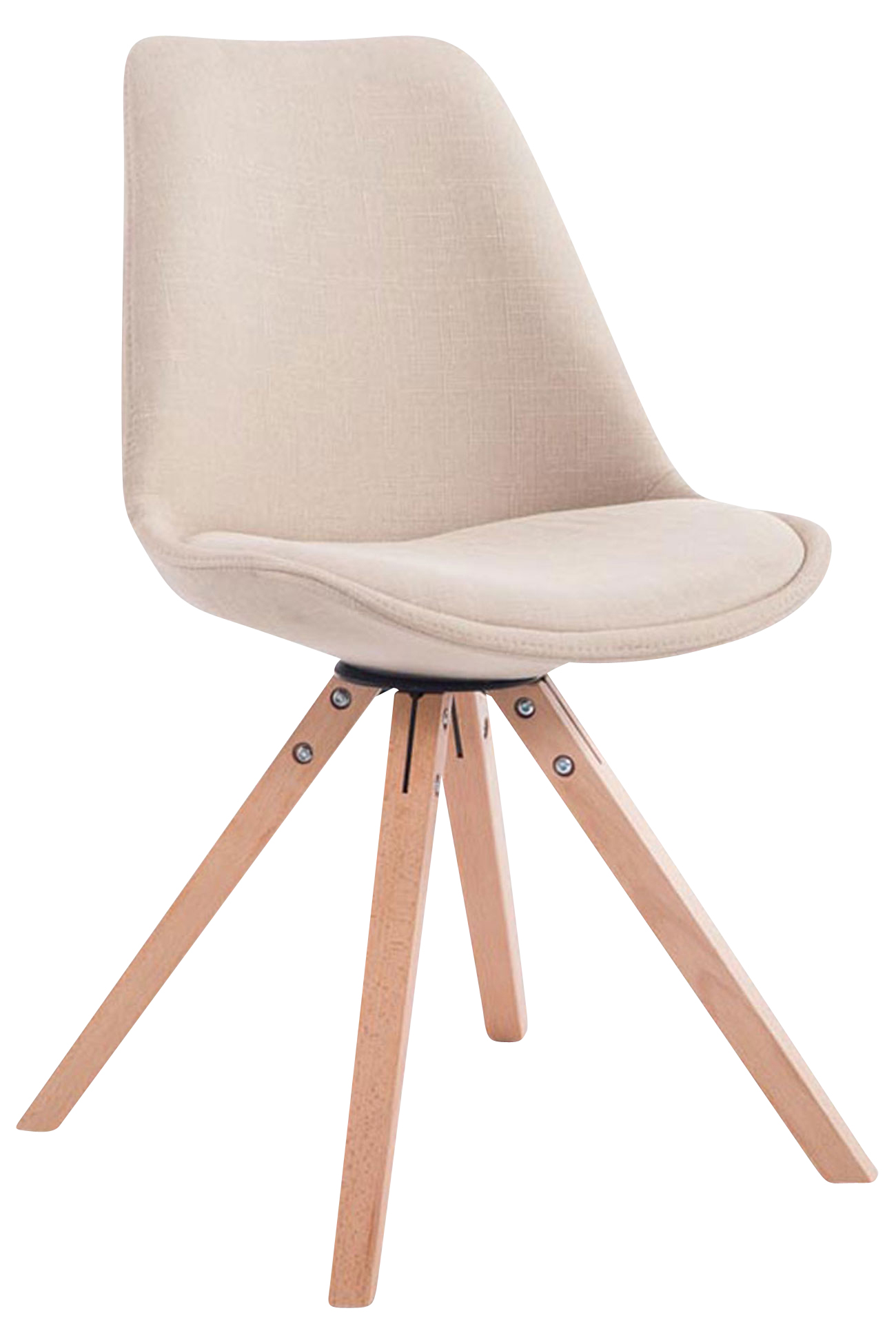 Set med 4 stolar för besökare Toulouse Fabric Square