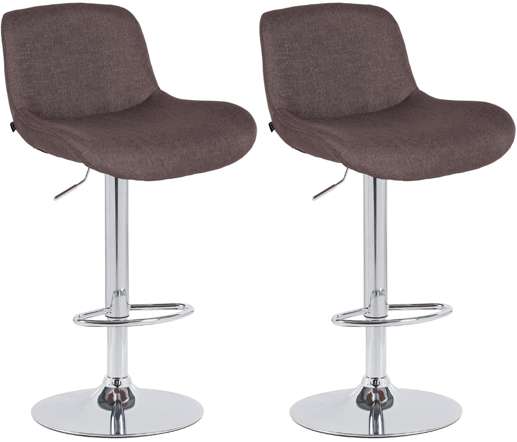 Set med 2 barstolar Solon krom