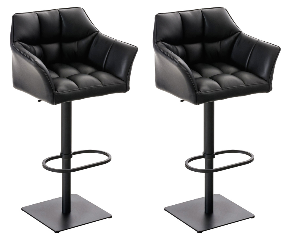 2-pack barstolar Damaso i konstlader