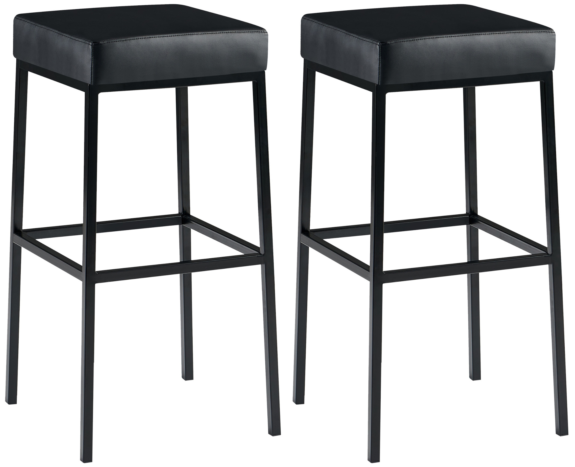 2-pack Barstolar Montreal konstläderöverdrag