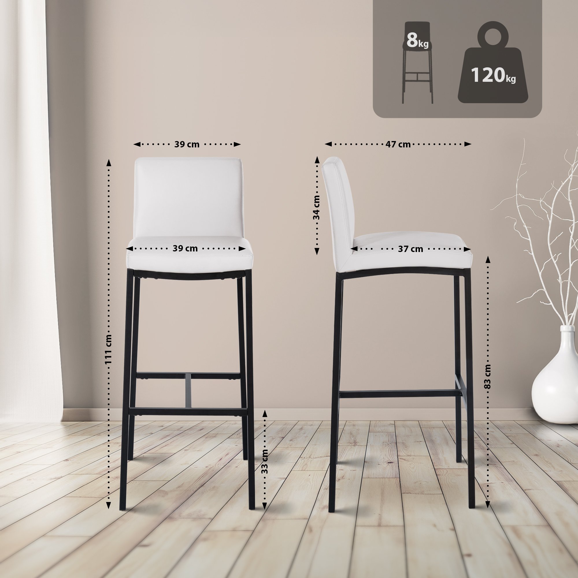 2-pack barstolar Freeport