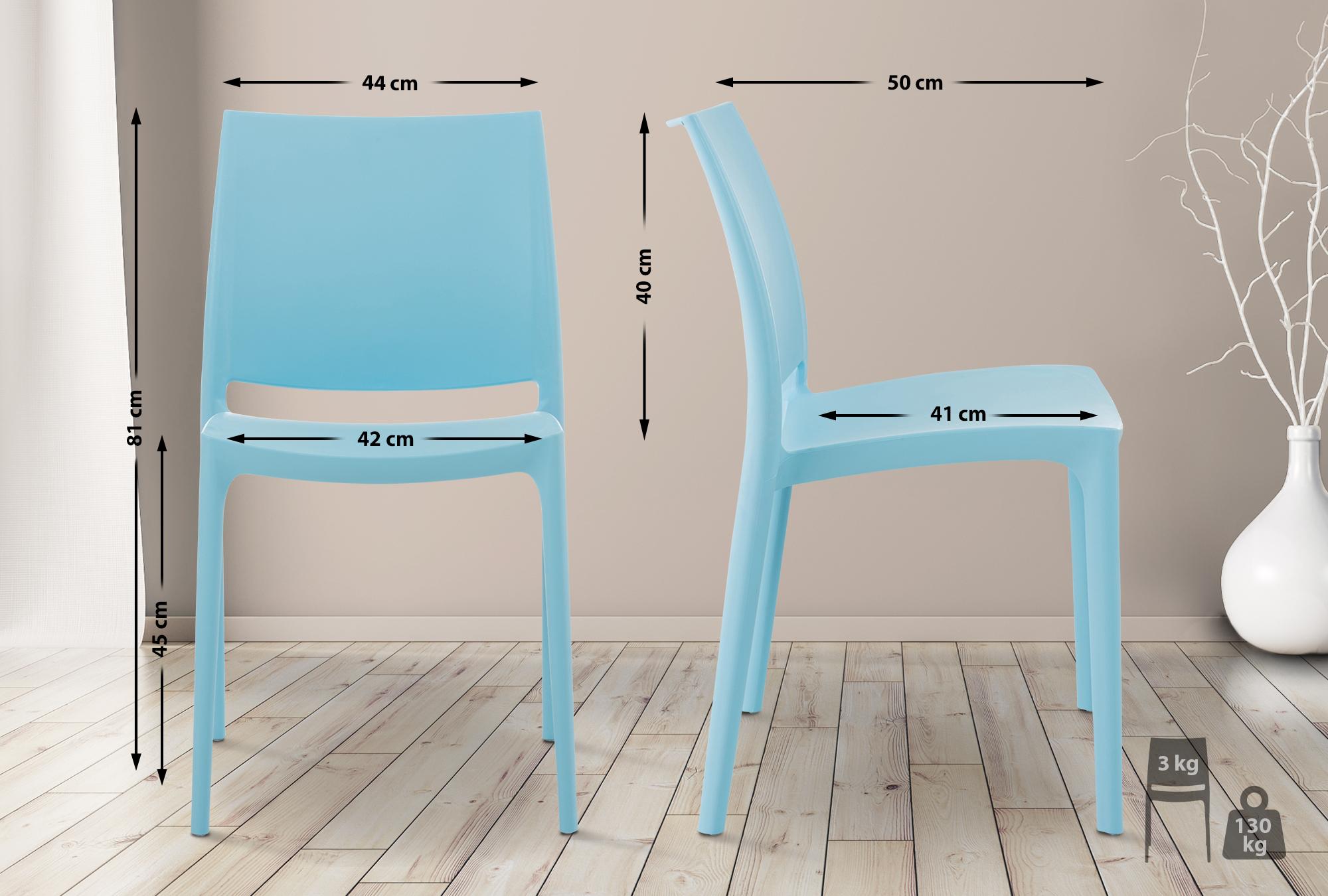Stapelbar Plaststol MAYA
