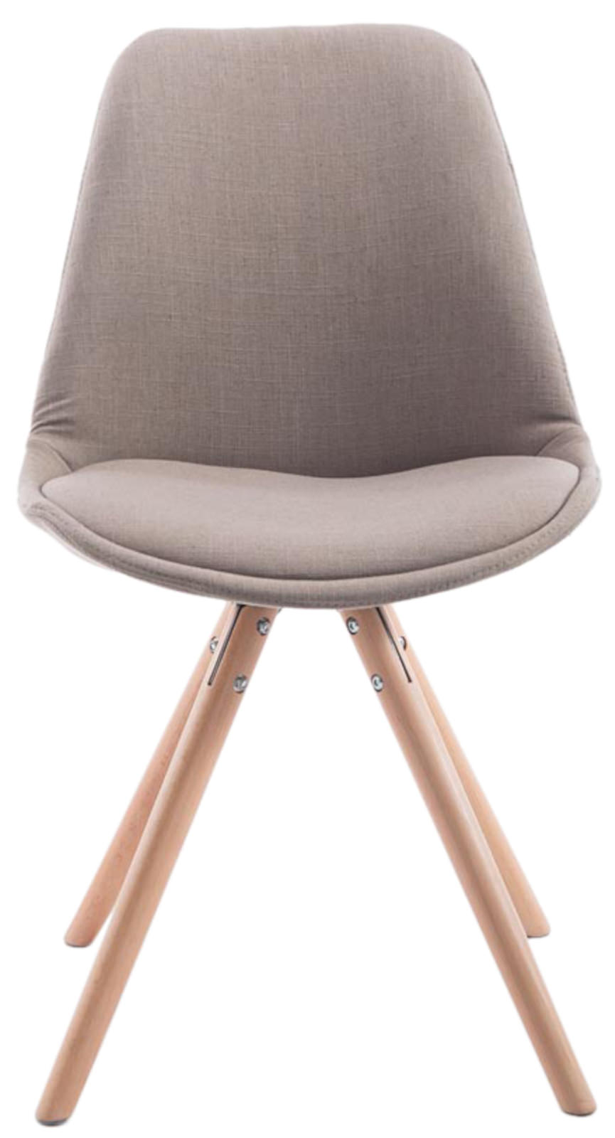 Set med 4 stolar för besökare Toulouse Fabric Round