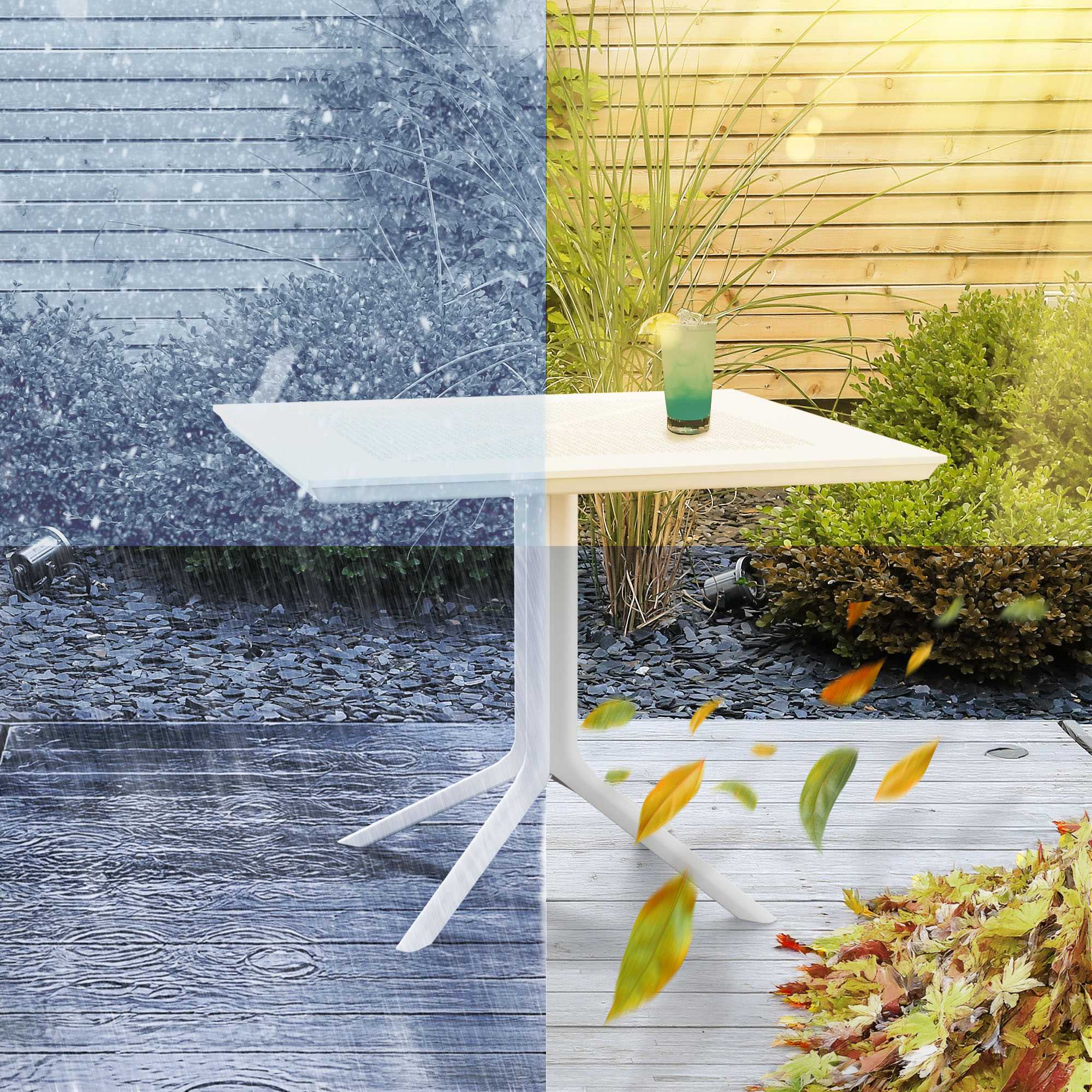Trädgårdsbord Lenval 80 x 80 cm | Utomhusbord