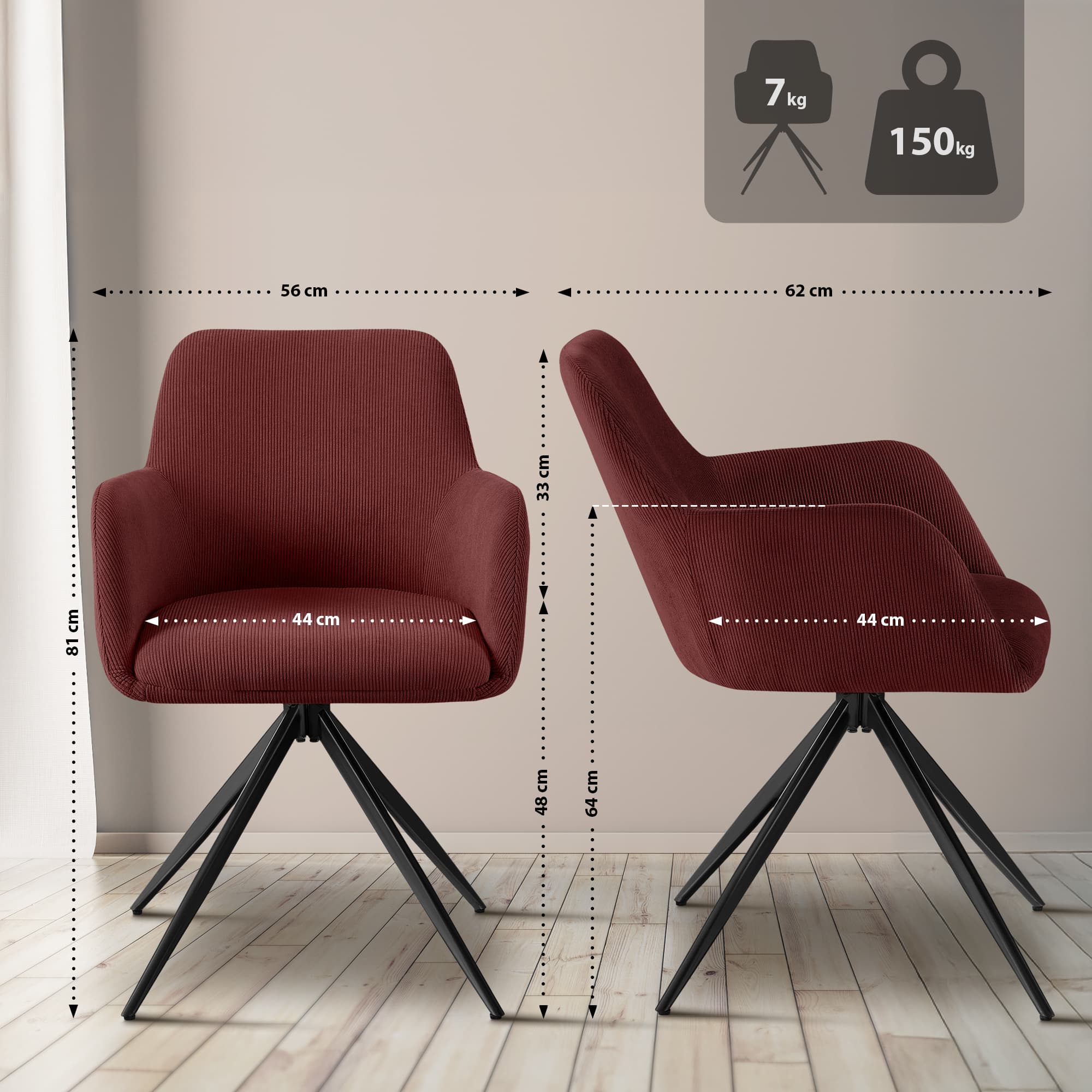 Olema Cord matstol