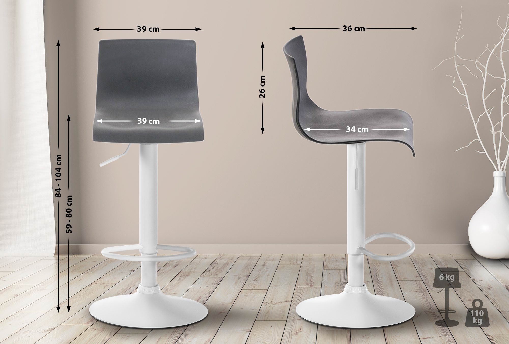 Barstol Hover Plast