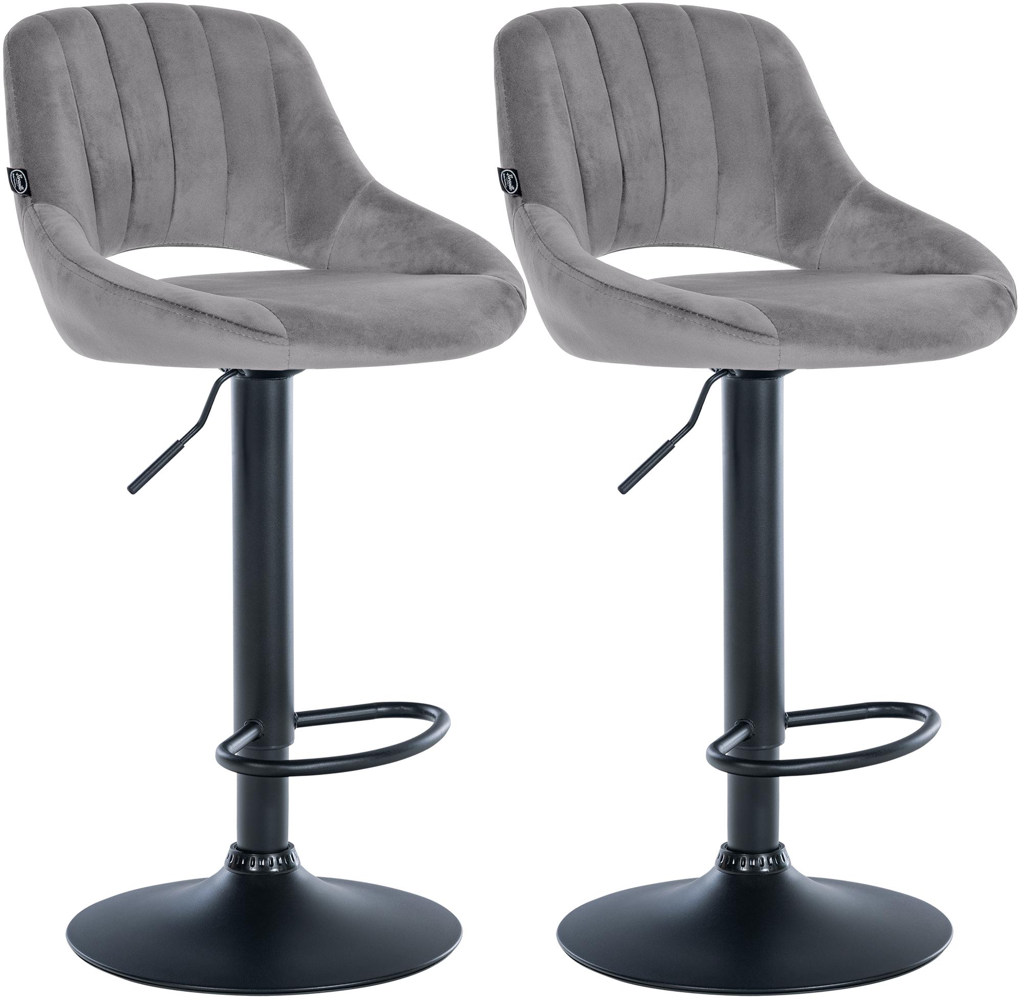2-pack barstolar Milet i sammet