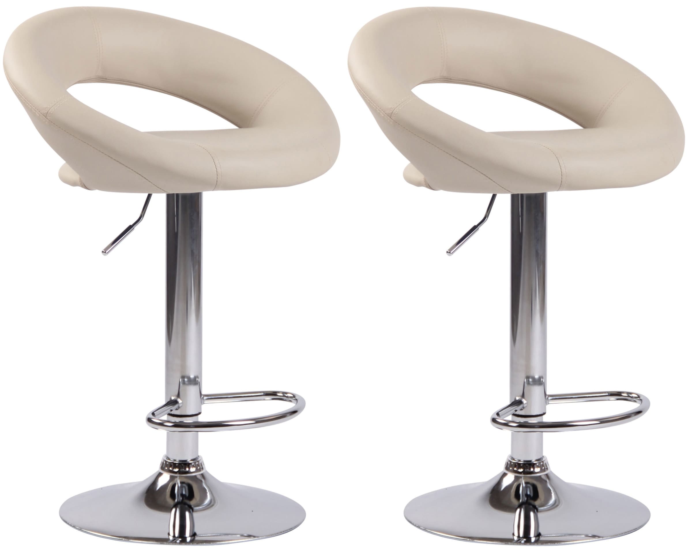 Set med 2 barstolar Olinda Imitation Leather