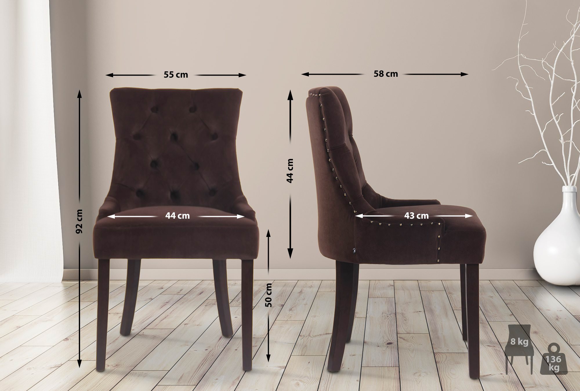 Matstol Aberdeen Velvet