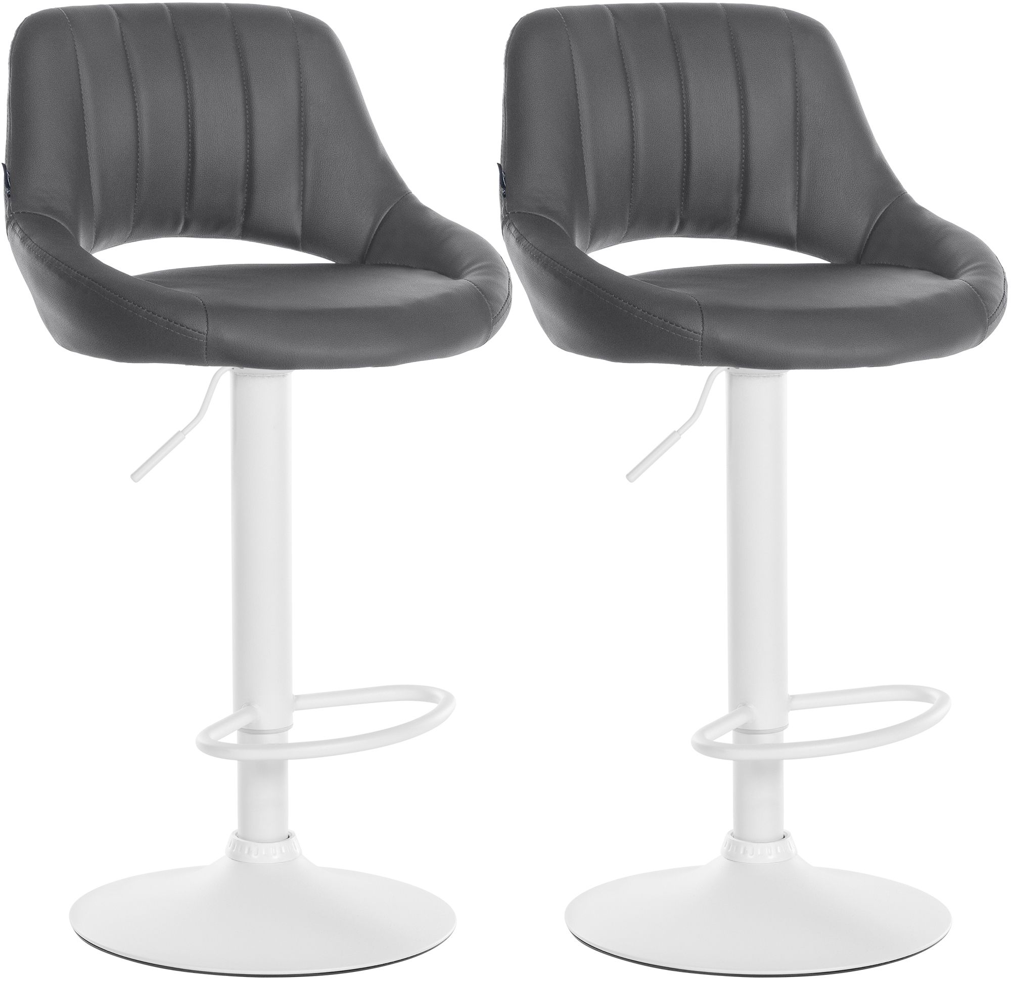 2-pack barstolar Milet i konstlader