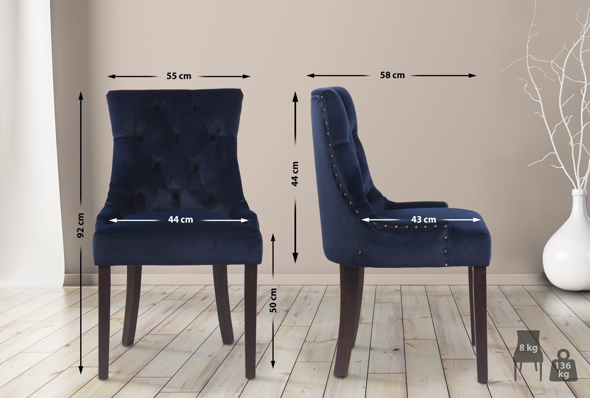Matstol Aberdeen Velvet
