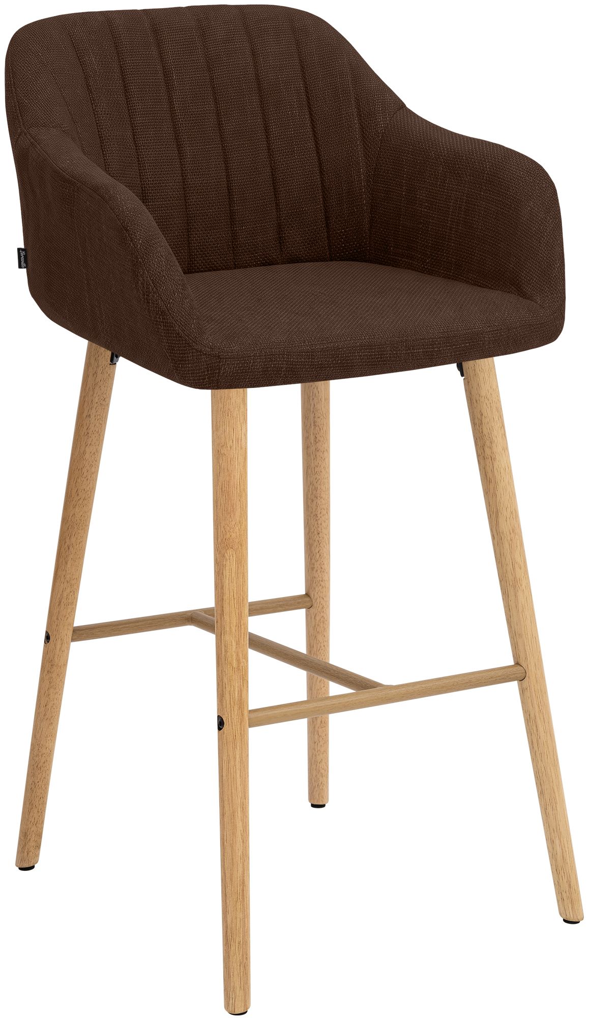 Barstol Ando i tyg &ndash; modern design, bekväm sits och stabil ram för stilfulla hem och barer