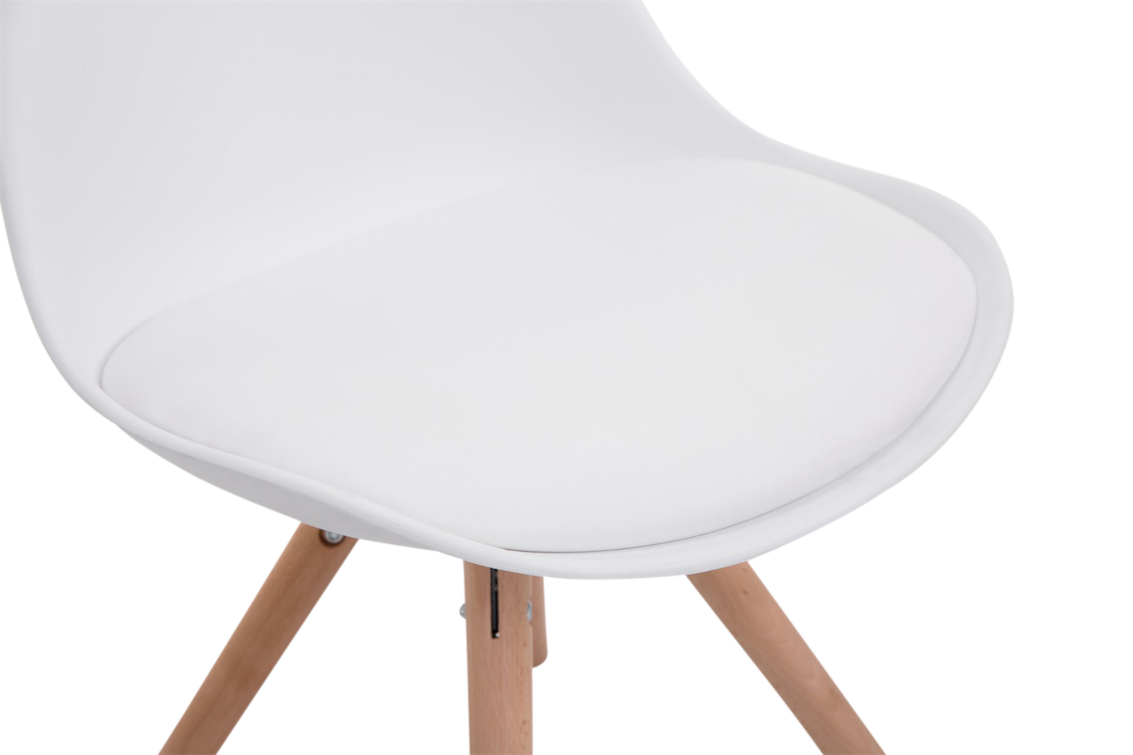 Uppsättning av 4 stolar Toulouse Faux Leather Round