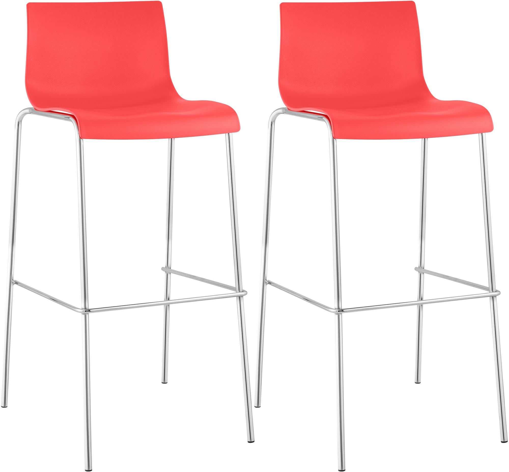 2-pack Barstolar Hover i plast
