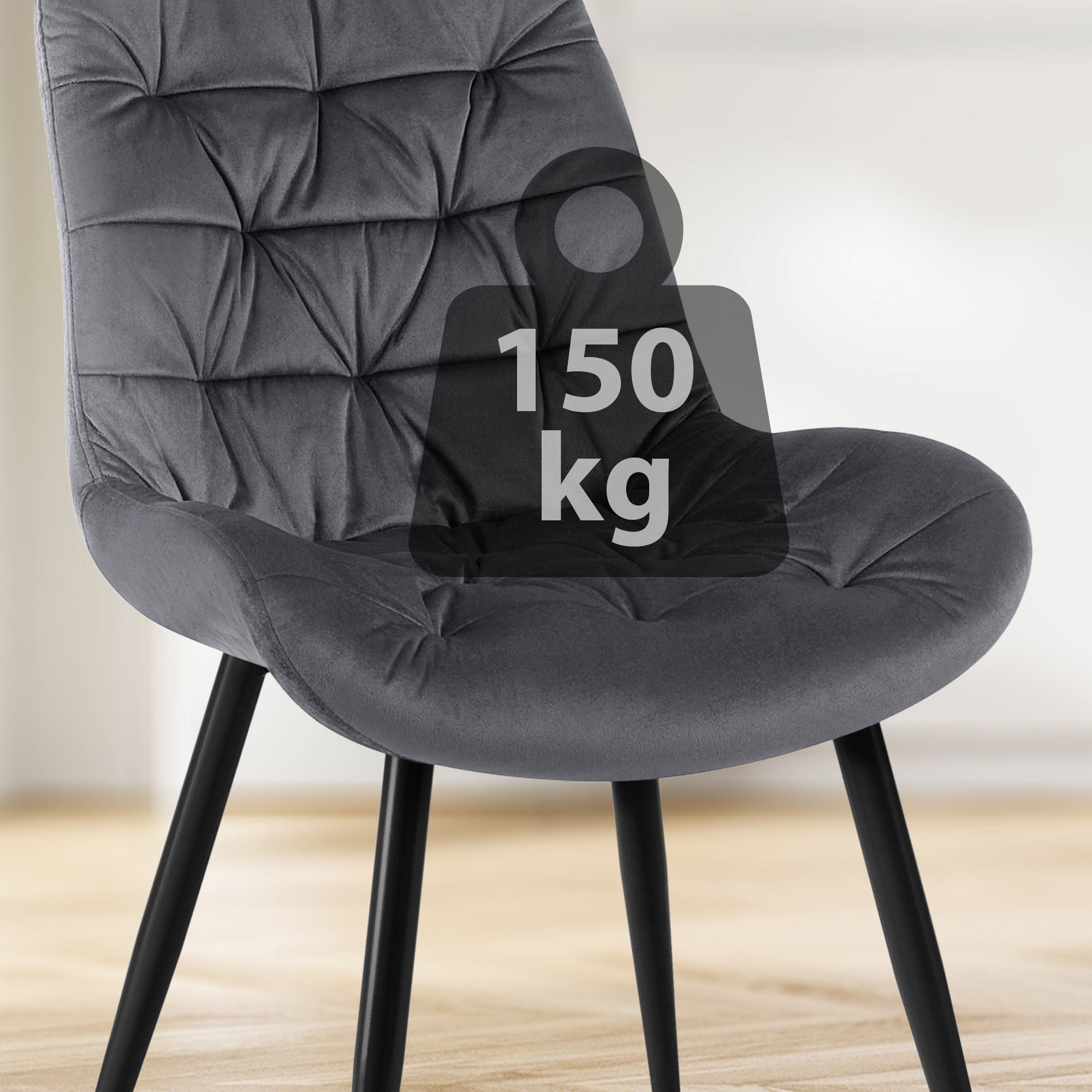 Rossford matstol i sammet