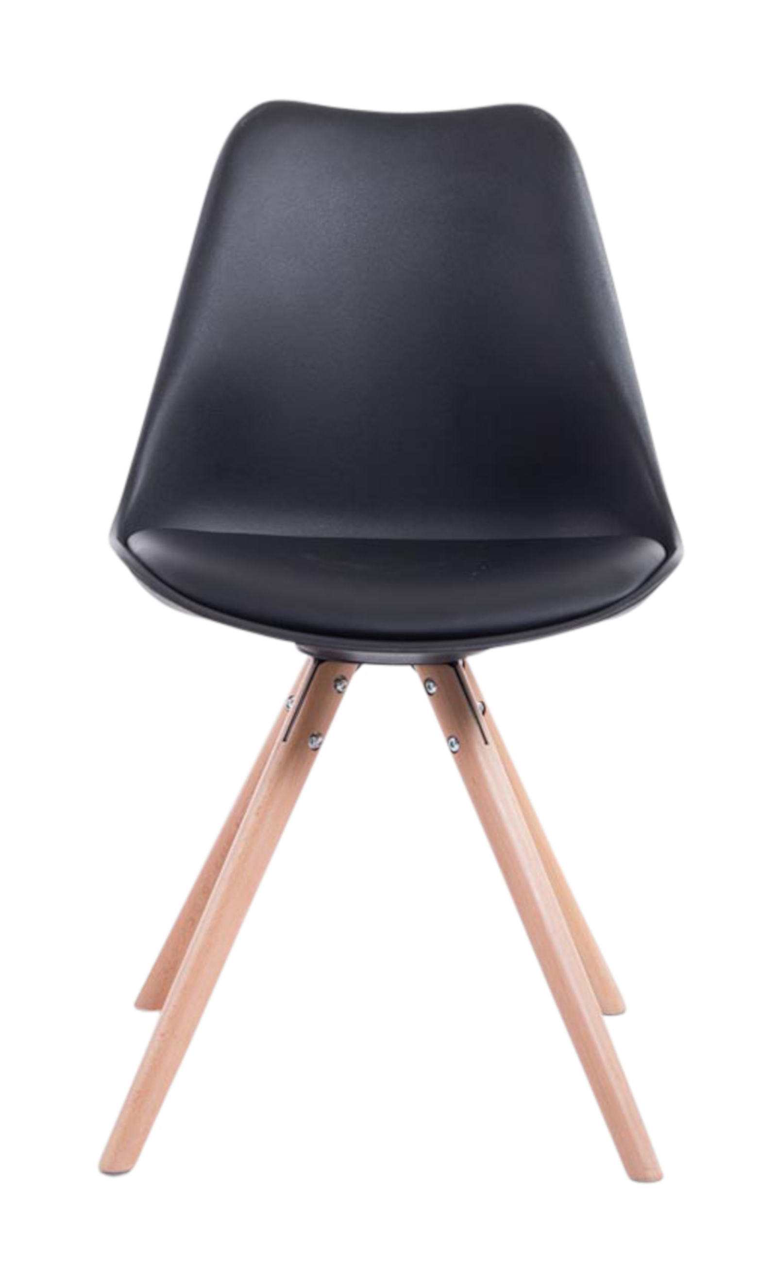 Uppsättning av 4 stolar Toulouse Faux Leather Round
