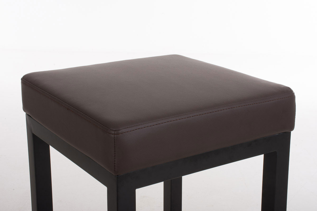 Barstol Taylor konstläder 78 cm metallram svart