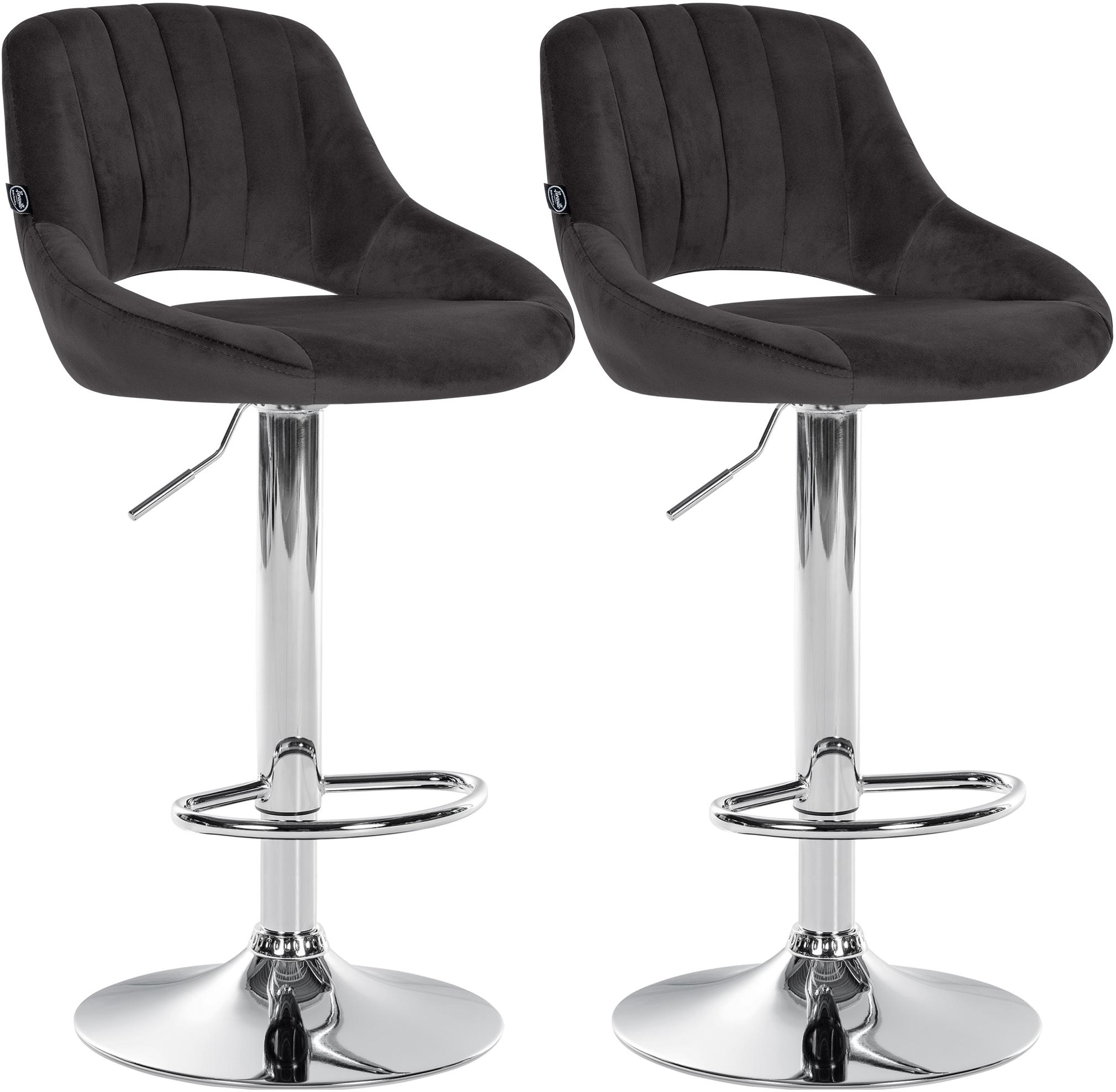 2-pack barstolar Milet i sammet