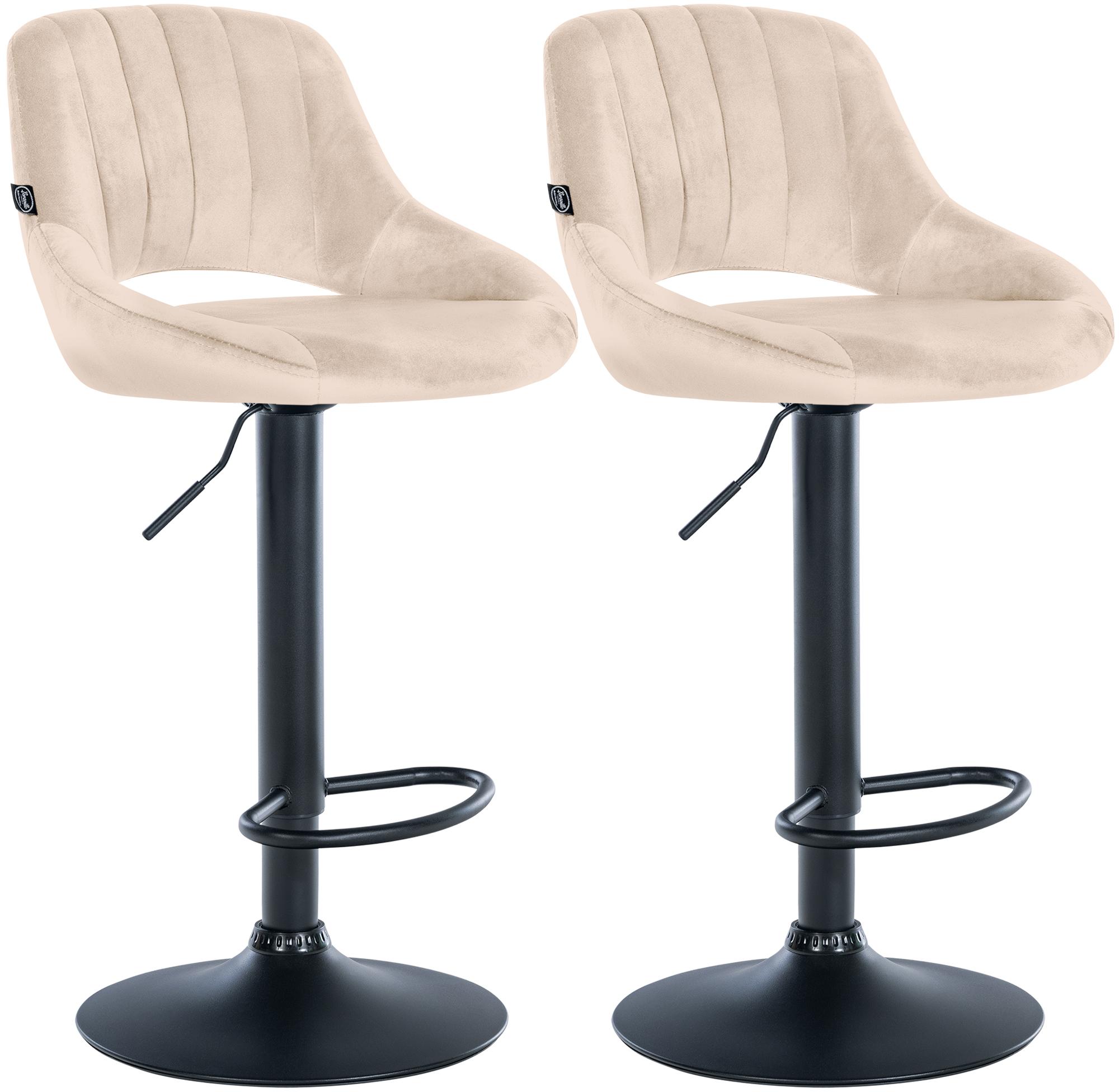2-pack barstolar Milet i sammet