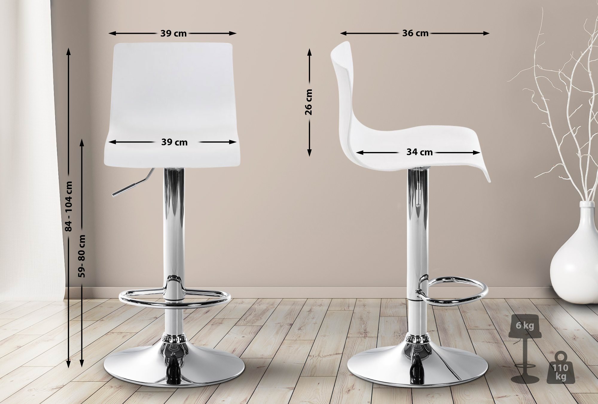 Barstol Hover Plast
