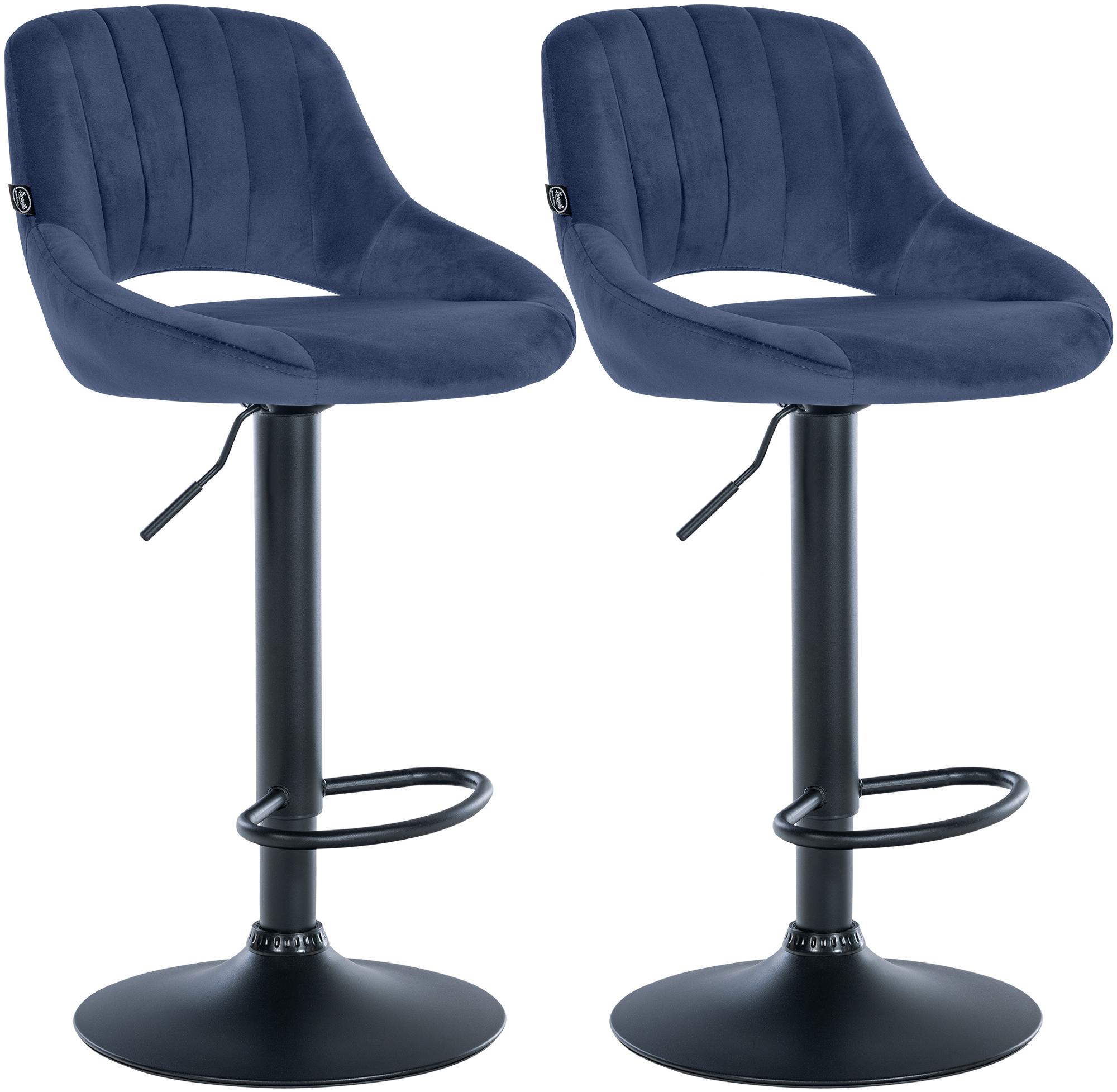 2-pack barstolar Milet i sammet